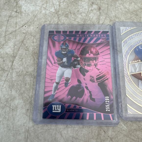 2024 Panini Illusions Malik Nabers Pink Trophy Collection /299 & Mystique - Picture 3 of 7